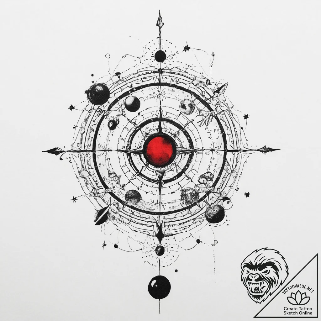 Tattoo sketch a minimalist representation of... - tattoo sketch (№1754226967_0, 03.08.2025 13:16) — tattoovalue.net