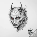 Grendel, tattoo sketch design, black outline… – tattoo sketch (№1754232047_0, 03.08.2025 14:40) — tattoovalue.net