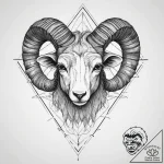 Tattoo sketch an aries ram’s head composed of… – tattoo sketch (№1754232654_0, 03.08.2025 14:50) — tattoovalue.net