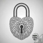 Tattoo design a stylized lock with no visible… – tattoo sketch (№1754232854_0, 03.08.2025 14:54) — tattoovalue.net