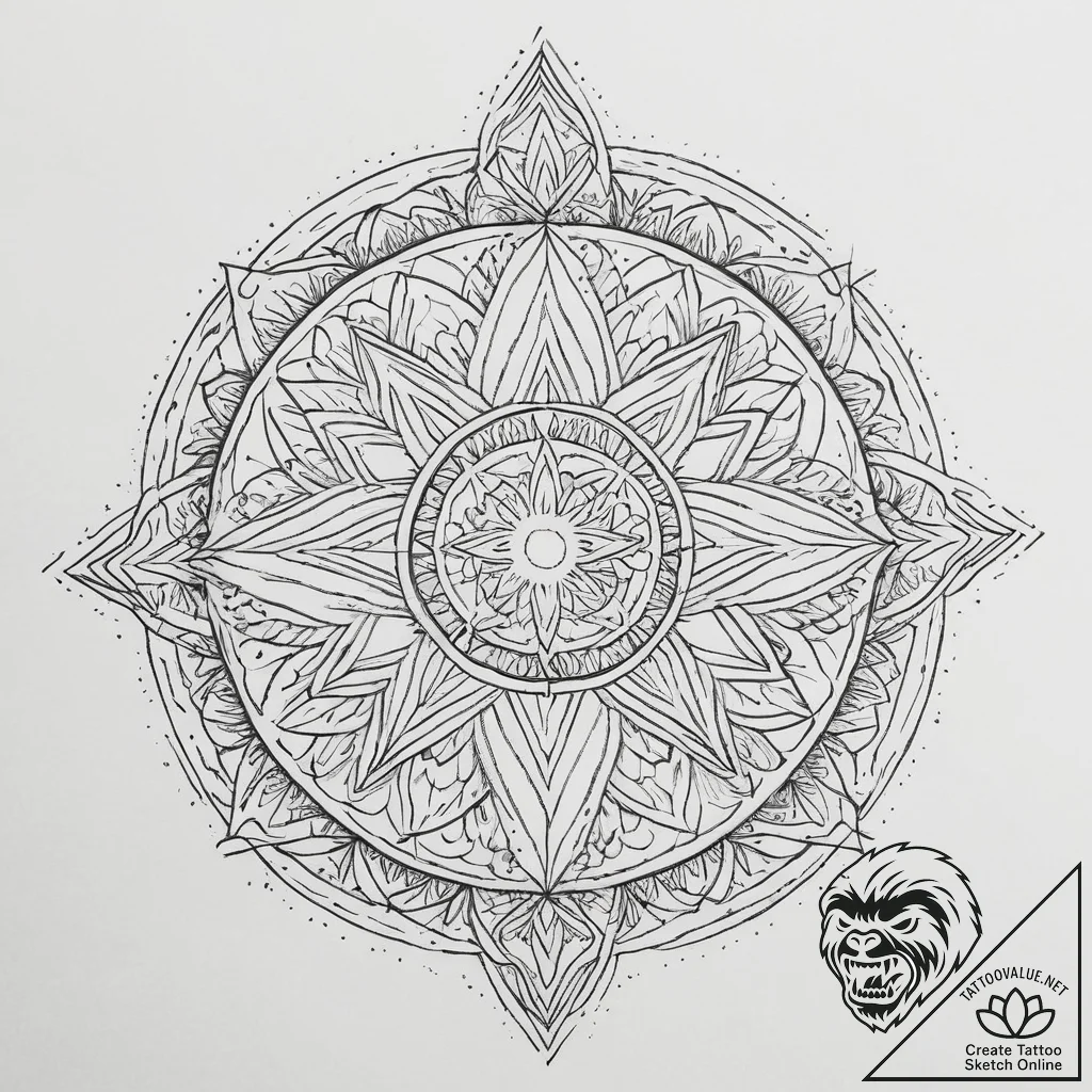 Tattoo sketch a silhouette of a person lookin... - tattoo sketch (№1754233258_0, 03.08.2025 15:00) — tattoovalue.net