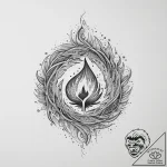 Tattoo sketch a powerful fire swirling into a… – tattoo sketch (№1754234315_0, 03.08.2025 15:18) — tattoovalue.net