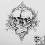 Tattoo design a blend of colors symbolizing t… – tattoo sketch (№1754236565_0, 03.08.2025 15:56) — tattoovalue.net