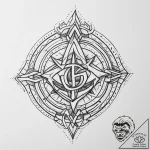 Tattoo design a stylized “gg” good game symbo… – tattoo sketch (№1754236981_0, 03.08.2025 16:03) — tattoovalue.net