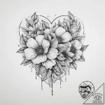 Tattoo sketch a flower whose petals are subtl… – tattoo sketch (№1754239841_0, 03.08.2025 16:50) — tattoovalue.net