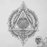 79. tattoo design: a geometric “sila” rune, r… – tattoo sketch (№1754243122_0, 03.08.2025 17:45) — tattoovalue.net