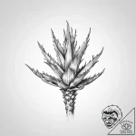 Aloe – tattoo sketch (№1754244349_0, 03.08.2025 18:05) — tattoovalue.net