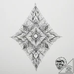Tattoo sketch an abstract representation of g… – tattoo sketch (№1754246400_0, 03.08.2025 18:40) — tattoovalue.net