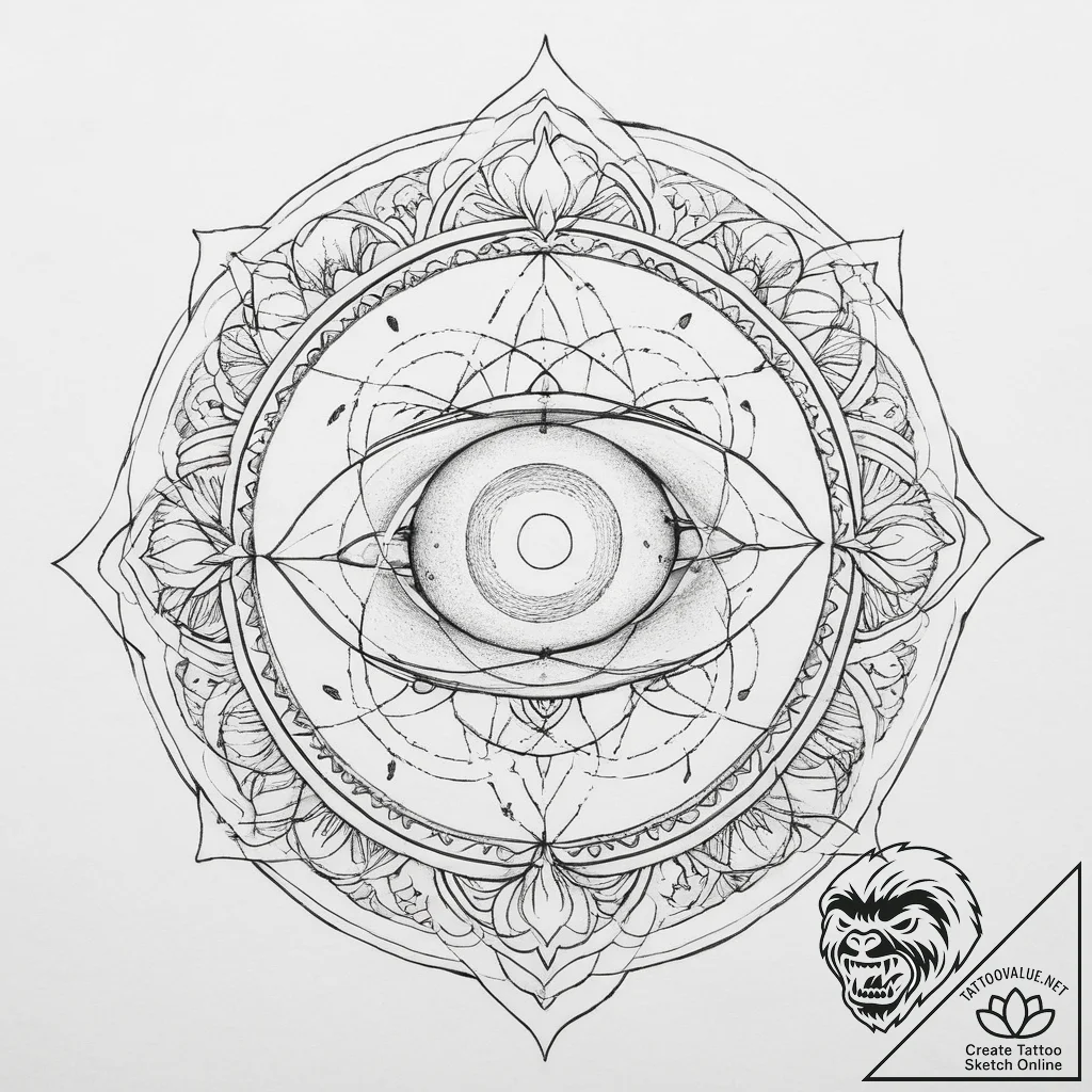 Tattoo sketch a delicate celestial object (e.... - tattoo sketch (№1754246605_0, 03.08.2025 18:43) — tattoovalue.net