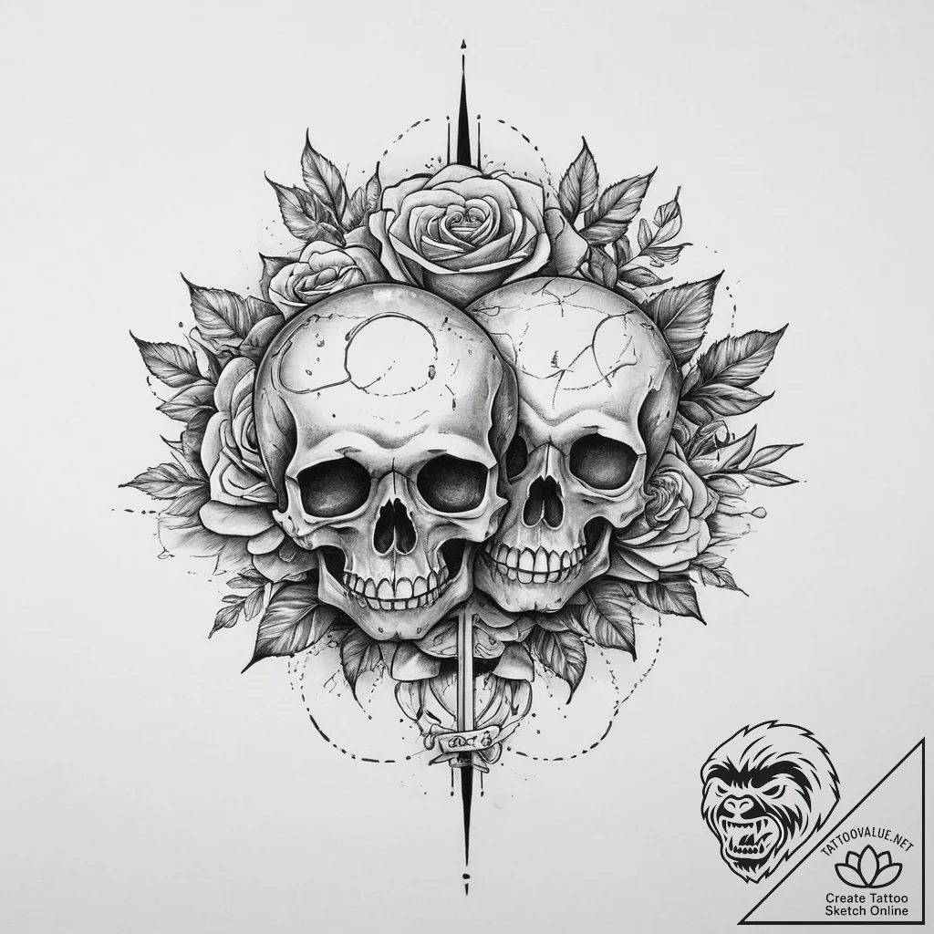 Tattoo sketch two hands clasped in a firm, lo... - tattoo sketch (№1754246809_0, 03.08.2025 18:46) — tattoovalue.net