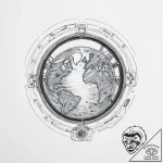 A view of the earth from the international sp… – tattoo sketch (№1754247826_0, 03.08.2025 19:03) — tattoovalue.net