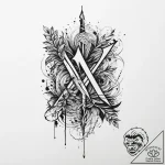 141. tattoo sketch: the rune “potok,” its lin… – tattoo sketch (№1754250281_0, 03.08.2025 19:44) — tattoovalue.net