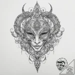 Grendel, tattoo flash sheet design, ornamenta… – tattoo sketch (№1754250686_0, 03.08.2025 19:51) — tattoovalue.net