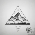 Tattoo sketch a geometric representation of a… – tattoo sketch (№1754253949_0, 03.08.2025 20:45) — tattoovalue.net