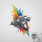 Transportation & machines, concept art for ta… – tattoo sketch (№1754254559_0, 03.08.2025 20:55) — tattoovalue.net