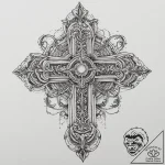 р“сђсѓрїрїр° 14: minimalist & symbolic gamer… – tattoo sketch (№1754254766_0, 03.08.2025 20:59) — tattoovalue.net