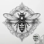 Wasp, tattoo sketch design, ornamental tattoo… – tattoo sketch (№1754255381_0, 03.08.2025 21:09) — tattoovalue.net