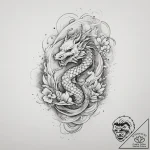 Tattoo design a shimmering, iridescent effect… – tattoo sketch (№1754255990_0, 03.08.2025 21:19) — tattoovalue.net