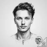 Yesenin – tattoo sketch (№1754256394_0, 03.08.2025 21:26) — tattoovalue.net