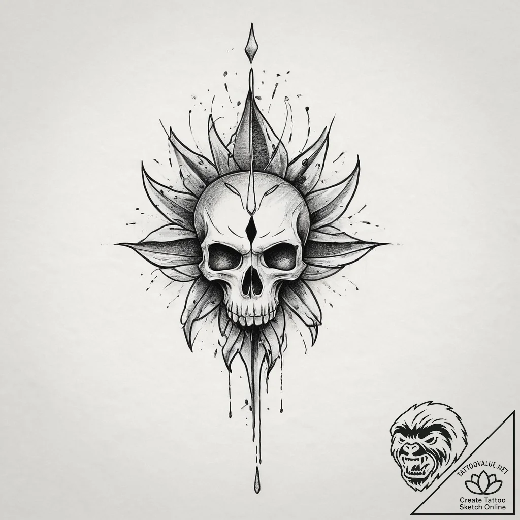 Blood, tattoo sketch design, minimalist tatto... - tattoo sketch (№1754256594_0, 03.08.2025 21:29) — tattoovalue.net