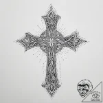 An icelandic magical stave (e.g., ægishjálmur… – tattoo sketch (№1754257396_0, 03.08.2025 21:43) — tattoovalue.net