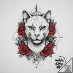Schrodinger’s cat (box with question mark), a… – tattoo sketch (№1754258604_0, 03.08.2025 22:03) — tattoovalue.net