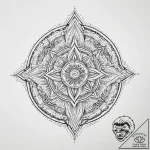 Tattoo design an abstract flow of energy cont… – tattoo sketch (№1754259207_0, 03.08.2025 22:13) — tattoovalue.net