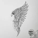 Tattoo design a shoulder blade with a gentle… – tattoo sketch (№1754259408_0, 03.08.2025 22:16) — tattoovalue.net