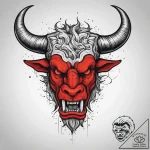 Tattoo sketch a roaring minotaur head, symbol… – tattoo sketch (№1754260604_0, 03.08.2025 22:36) — tattoovalue.net