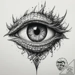 Dragon’s eye (closeup), concept art for tatto… – tattoo sketch (№1754263793_0, 03.08.2025 23:29) — tattoovalue.net