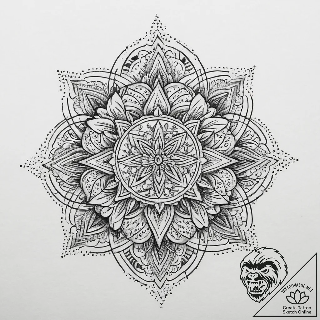 Tattoo sketch a minimalist rendering of a spe... - tattoo sketch (№1754264191_0, 03.08.2025 23:36) — tattoovalue.net