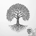 Tattoo design: a depiction of the tree of lif… – tattoo sketch (№1754265187_0, 03.08.2025 23:53) — tattoovalue.net