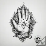 Tattoo design a gamer’s hand on a mouse with… – tattoo sketch (№1754265387_0, 03.08.2025 23:56) — tattoovalue.net