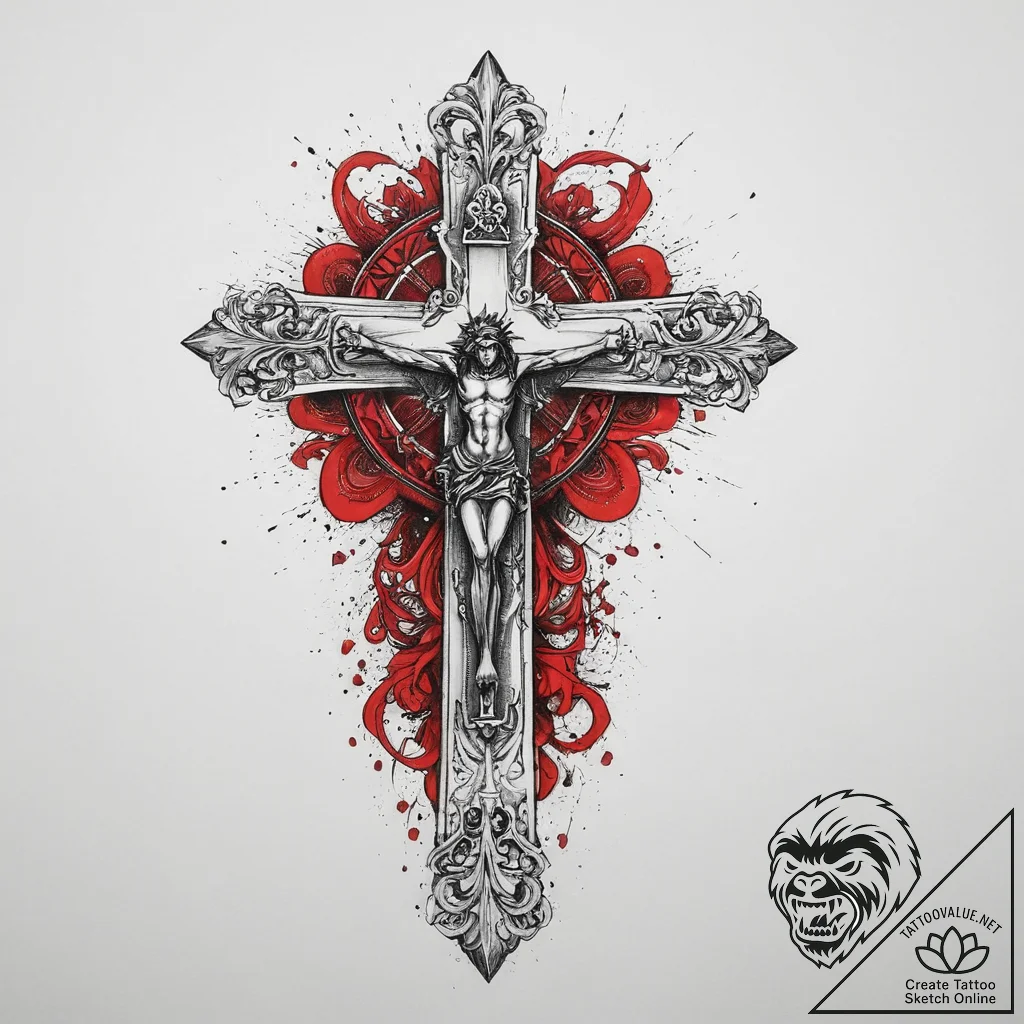George the victorious, tattoo sketch design,... - tattoo sketch (№1754265988_0, 04.08.2025 00:06) — tattoovalue.net