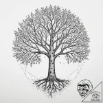 Tattoo design a tree with branches for parent… – tattoo sketch (№1754272574_0, 04.08.2025 01:56) — tattoovalue.net