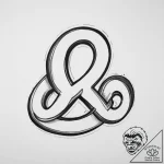 An ampersand symbol, artistic tattoo sketch,… – tattoo sketch (№1754274983_0, 04.08.2025 02:36) — tattoovalue.net