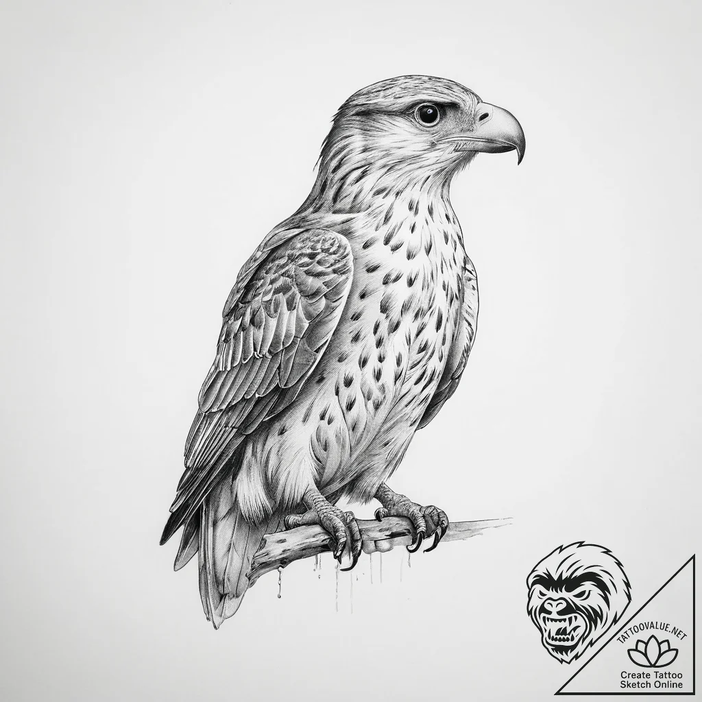 Merlin - tattoo sketch (№1754277594_0, 04.08.2025 03:19) — tattoovalue.net