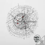 Tattoo design a detailed map overlay with a g… – tattoo sketch (№1754277791_0, 04.08.2025 03:23) — tattoovalue.net