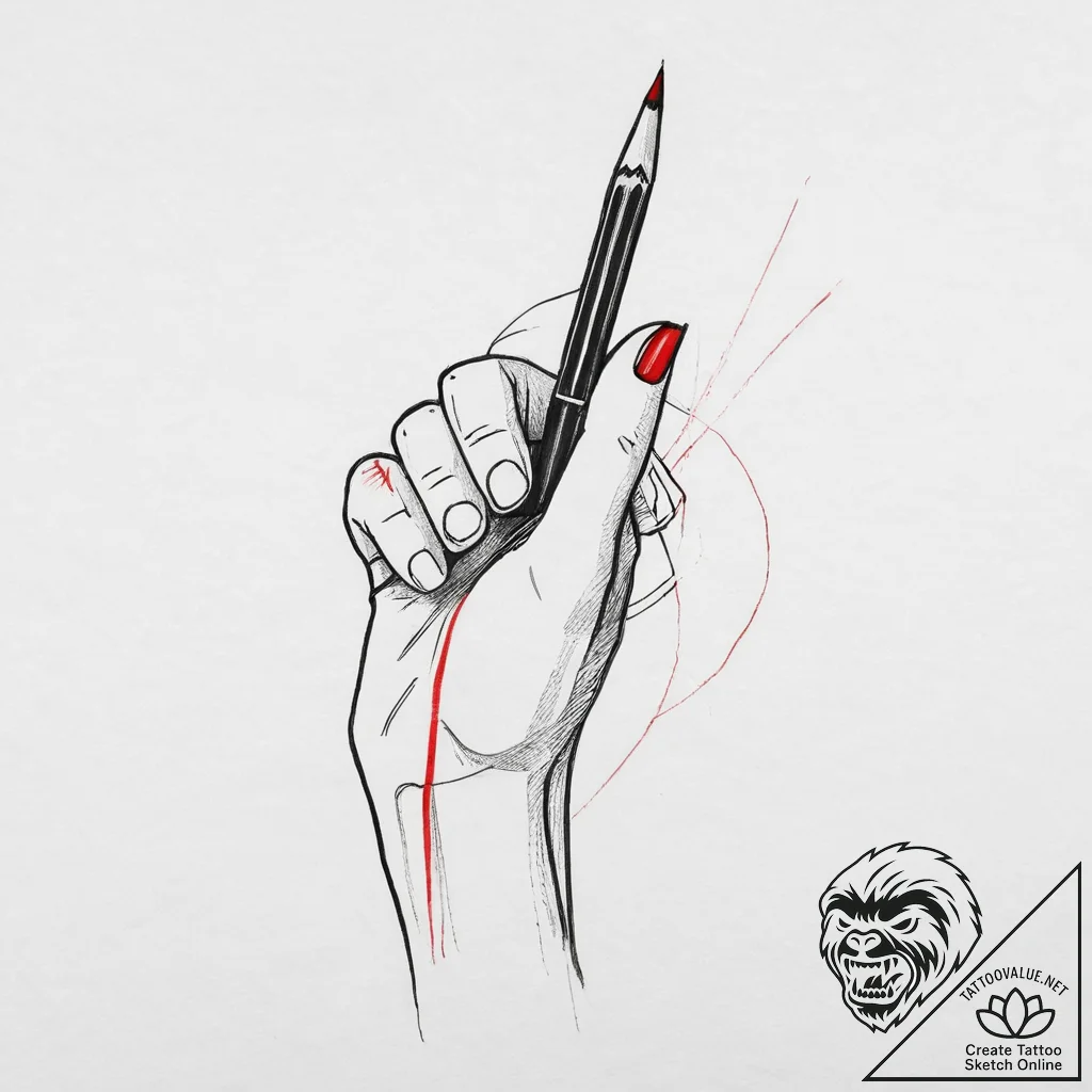 Sight, tattoo line art, linework tattoo style... - tattoo sketch (№1754278792_0, 04.08.2025 03:39) — tattoovalue.net