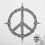 р сѓрѕр° рњрёсђ (world, peace, inner self), t… – tattoo sketch (№1754279389_0, 04.08.2025 03:49) — tattoovalue.net
