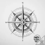 A compass rose (is there as wind rose, but ca… – tattoo sketch (№1754281391_0, 04.08.2025 04:23) — tattoovalue.net