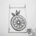 Tattoo design ‘lemon slice’ on one, ‘tea bag’… – tattoo sketch (№1754281790_0, 04.08.2025 04:29) — tattoovalue.net