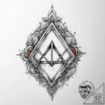 120. tattoo sketch: watercolor “oud” rune in… – tattoo sketch (№1754282580_0, 04.08.2025 04:43) — tattoovalue.net