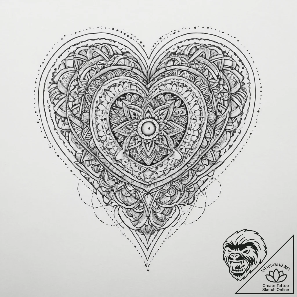 Tattoo sketch a minimalist joystick with an a... - tattoo sketch (№1754286581_0, 04.08.2025 05:49) — tattoovalue.net