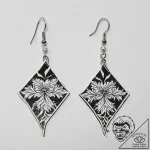 Tanjiro’s hanafuda earrings from demon slayer – tattoo sketch (№1754292365_0, 04.08.2025 07:26) — tattoovalue.net