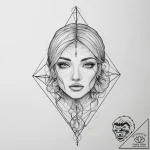 Tattoo design an abstract geometric pattern t… – tattoo sketch (№1754292961_0, 04.08.2025 07:36) — tattoovalue.net