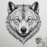 Tattoo sketch: a fierce animal (e.g., wolf or… – tattoo sketch (№1754293559_0, 04.08.2025 07:45) — tattoovalue.net
