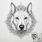 Bull terrier, artistic tattoo sketch, soft wh… – tattoo sketch (№1754295153_0, 04.08.2025 08:12) — tattoovalue.net