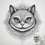 The cheshire cat’s grin (is there, but can be… – tattoo sketch (№1754295752_0, 04.08.2025 08:22) — tattoovalue.net