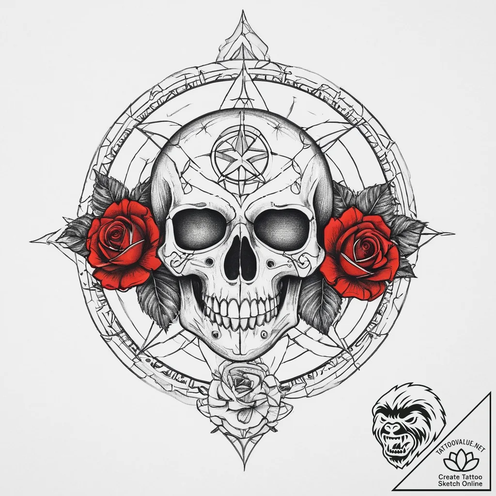 Tattoo sketch a zodiac symbol hidden within a... - tattoo sketch (№1754298347_0, 04.08.2025 09:05) — tattoovalue.net